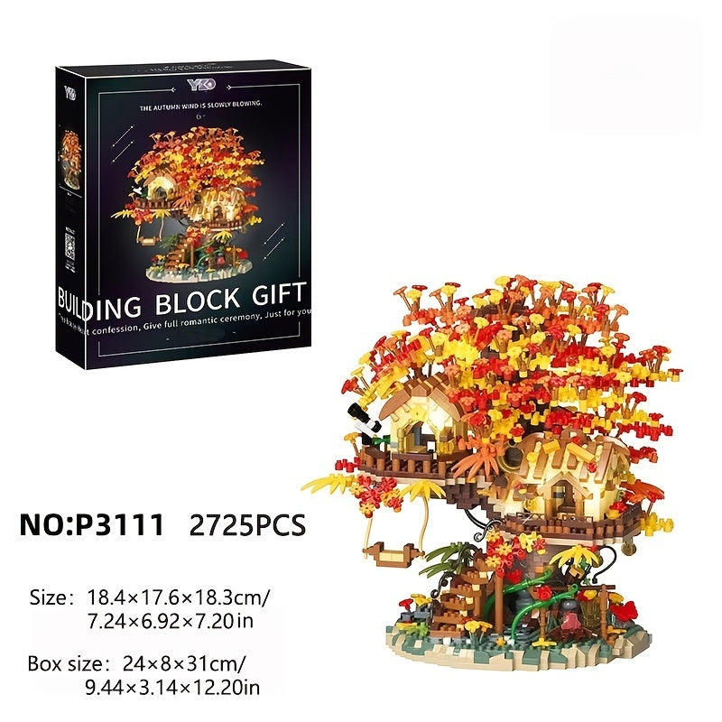 Autumn Tree House Small Building Block Set