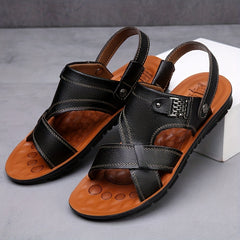 Men's Durable Non Slip Hiking Sandals Comfy Beach Shoes