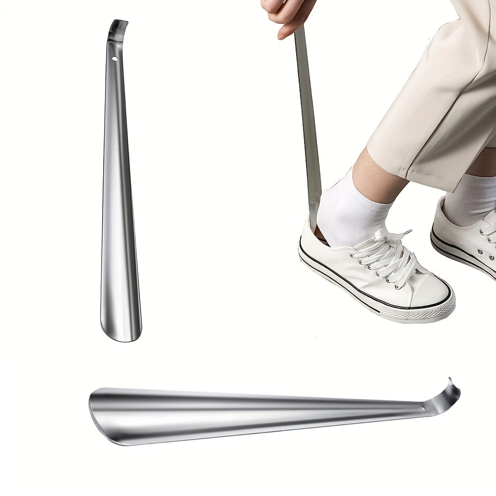 Long Handle Metal Shoe Horn for Seniors 29.97 cm - Dress Shoes & Sneakers