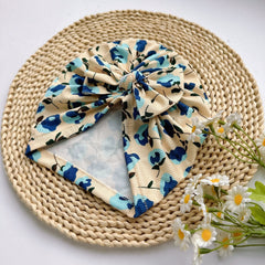 Baby Bow Print Headband Soft Baby Hat for Newborns