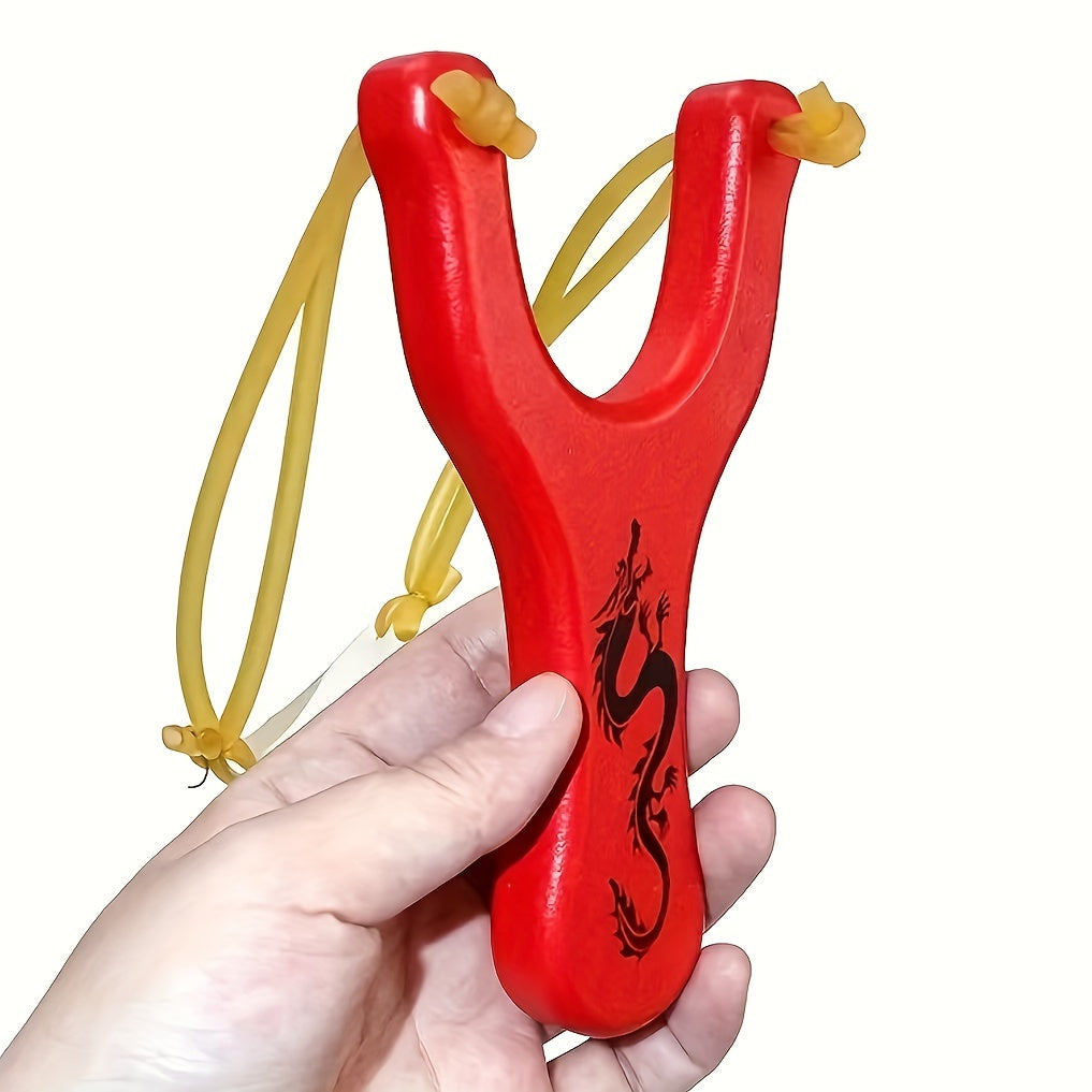 Wooden Slingshot Toy for Outdoor Play