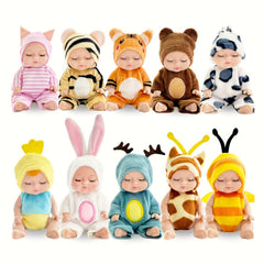 10pcs Mini Dolls 4 inch Animal Costume Dolls Easter Birthday Gift
