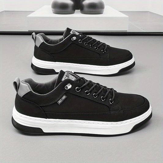 Men's Canvas Lace-up Sneakers Casual Shoes Breathable