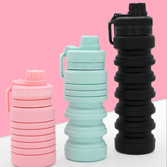 750ml Large Capacity Silicone Water Bottle Collapsible Flip Top Cup