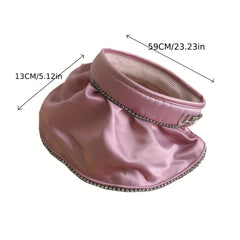 Casual Shell Visor Hat UV Protection Foldable Solid Summer Sun Hat For Women