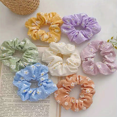 7pcs Floral Hair Bands Hair Ties for Girls