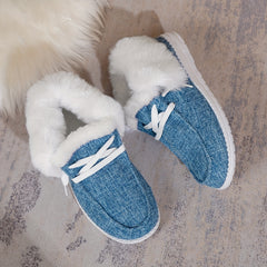 Women's Non slip Thickened Snow Shoes Winter Plus Velvet Outdoor Shoes