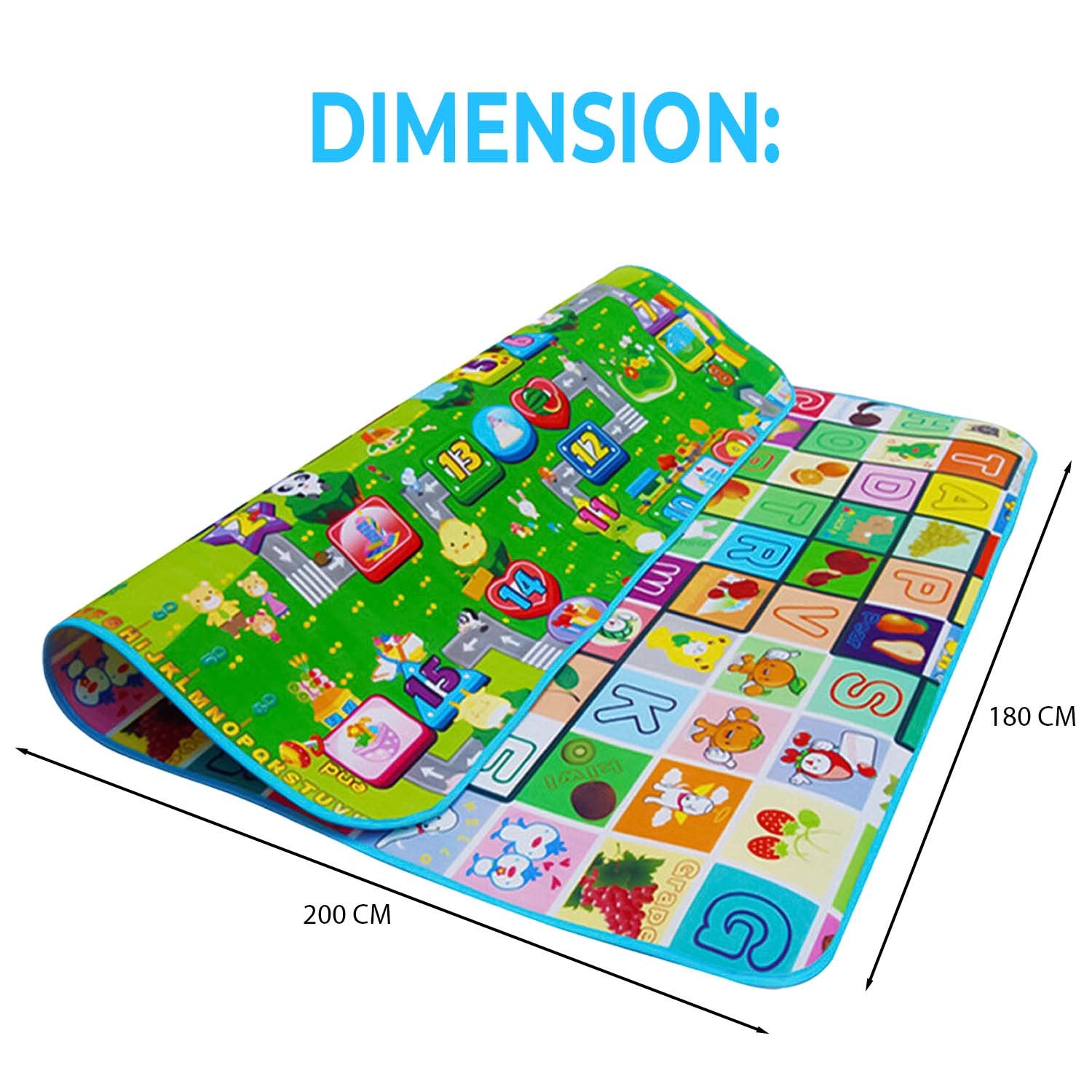 Foldable Baby Play Mat Soft Foam Playmate with Carry Bag for Toddler