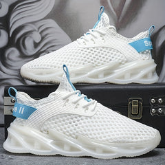 Men's Lace-up Sneakers Breathable Mesh Athletic Shoes