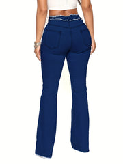 Casual Jeans Women's Flared Denim Pants