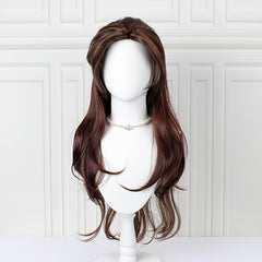 Long Brown Heat Resistant Cosplay Costume Wig