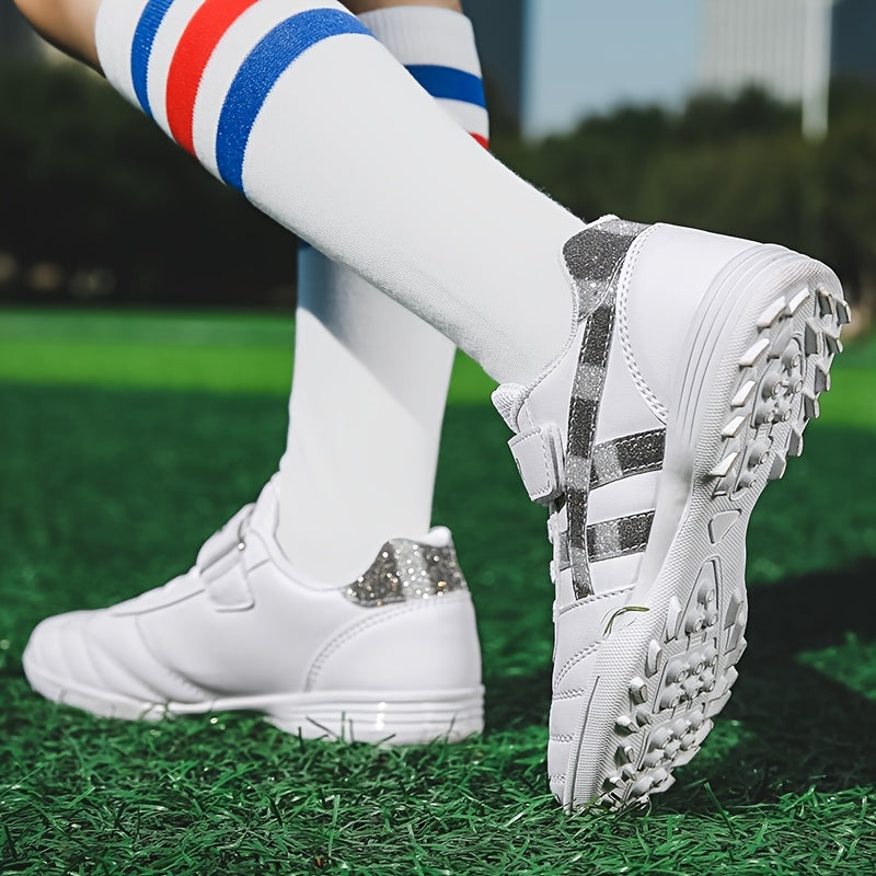 Kids Soccer Shoes TF Cleats Lightweight Athletic Football Shoes