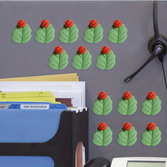 20pcs Leaf Pattern Nails Ladybug Decorative Cork Board Drawing Pins