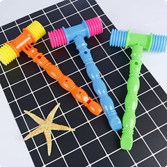 3pcs Rubber Hammer Squeak Toys Fun Plastic Percussion Carnival Circus Gift