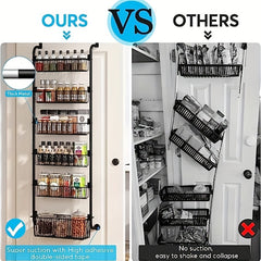 Over The Door Spice Rack Organizer - Kitchen Storage