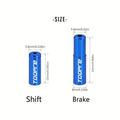 5pcs Road Bike Brake Cable End Caps Aluminum Alloy Wire Tips Housing Ferrules