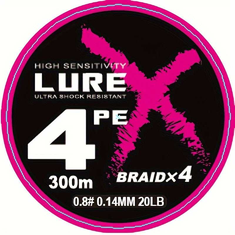 300m 328yds 4 Strands Grey Nylon Fishing Line