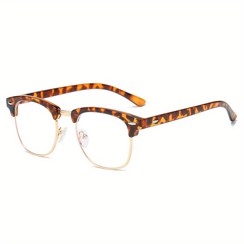 Women's Semi Rimless Light Blocking Glasses Frame