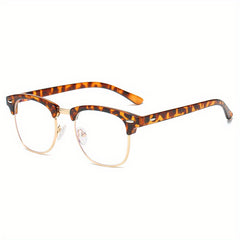 Women's Semi Rimless Light Blocking Glasses Frame
