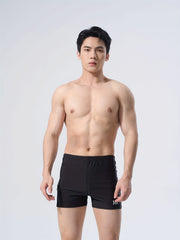 Solid Men's Boxer Sports Swimming Trunks Beach Shorts Summer Board Shorts