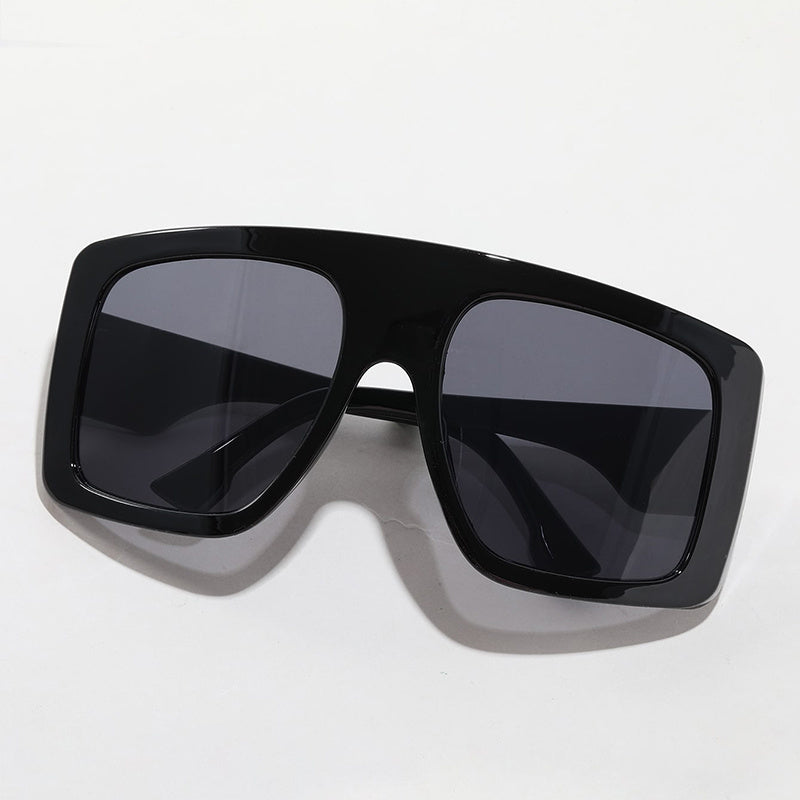 Plastic Frame Oversized Sunglasses For Men