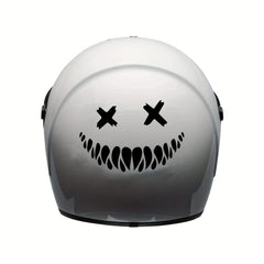 Skull Teeth Helmet Sticker Reflective Waterproof Halloween Stickers