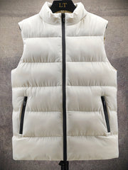 Men's Warm Winter Zipper Pockets Down Vest