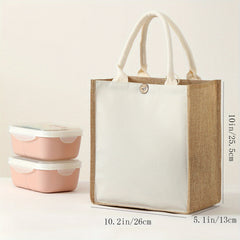 Canvas Bag Handbag Versatile Grocery Bag Casual Shopping Bag