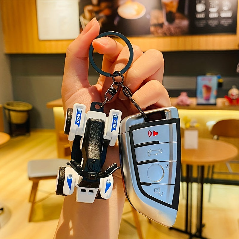 Cartoon Beach Motorcycle Keychain Car Key Chain Bag Pendant