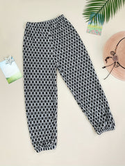 Girls Casual Elastic Waist Anti-mosquito Pants Kids Outwear Pants