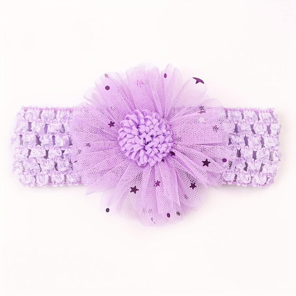 Artificial Flowers Decor Headband for Baby Girls