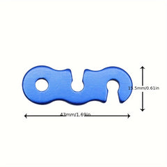 10pcs Aluminum S-Shape Rope Buckles for Camping