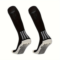 Men's Soccer Socks Non slip Grip Football Crew Socks