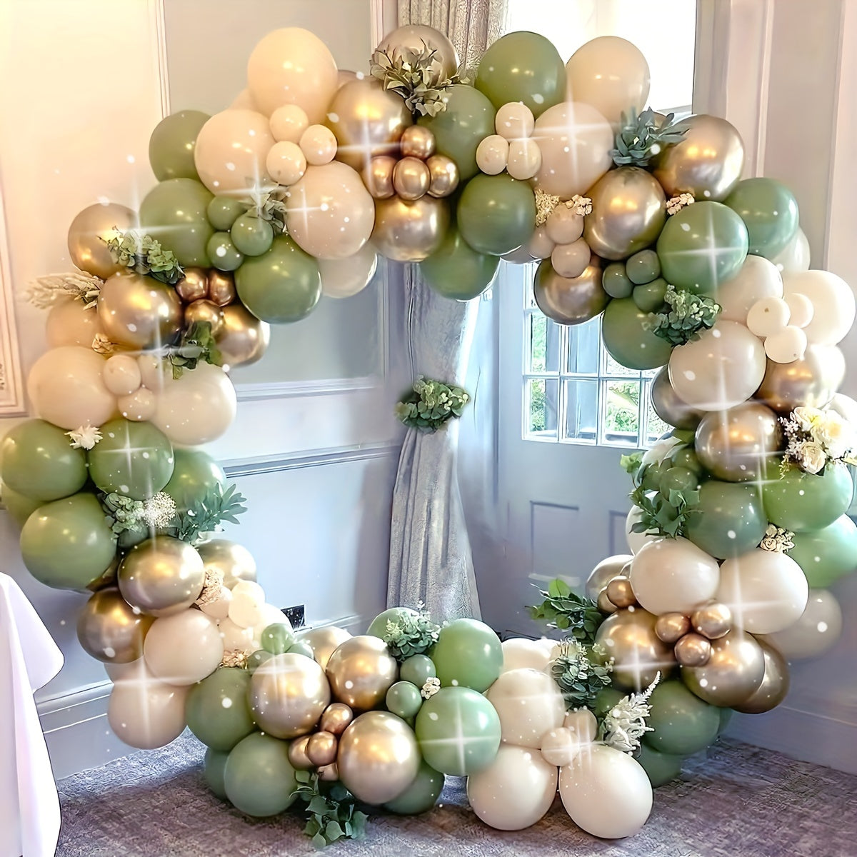 152pcs Vintage Avocado Green Balloons 18in 25 12 Garland Set Green Forest Latex