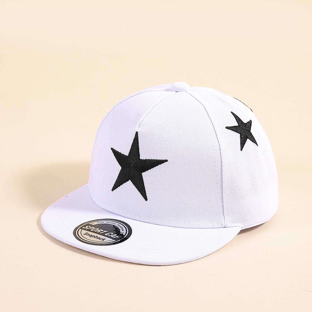 Hip Hop Wide Brim Hat with Star Embroidery
