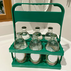 Portable Beer Holder For 6 Bottles Foldable Wine Bottle Rack