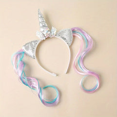 Unicorn Mermaid Wig Headband Hair Accessories for Party