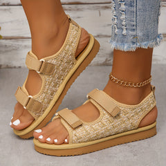Double Strap Flat Non Slip Sports Sandals