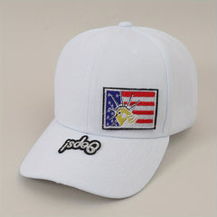 Flag Embroidery Baseball Cap Adjustable Couple Dad Hat