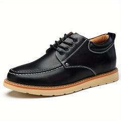 Men's Moc Toe Derby Shoes Lace up Front Casual Shoes