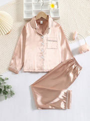 2pcs Girls Pajamas Homewear Set