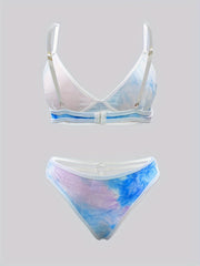 Tie Dye Velvet Bra & Panty Set