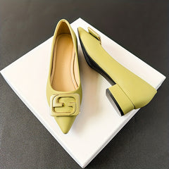 Women's Buckle Decor Non-slip Slip On Soft Sole Shoes