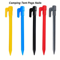 5pcs Plastic Tent Stakes Heavy Duty Pegs for Outdoor Camping