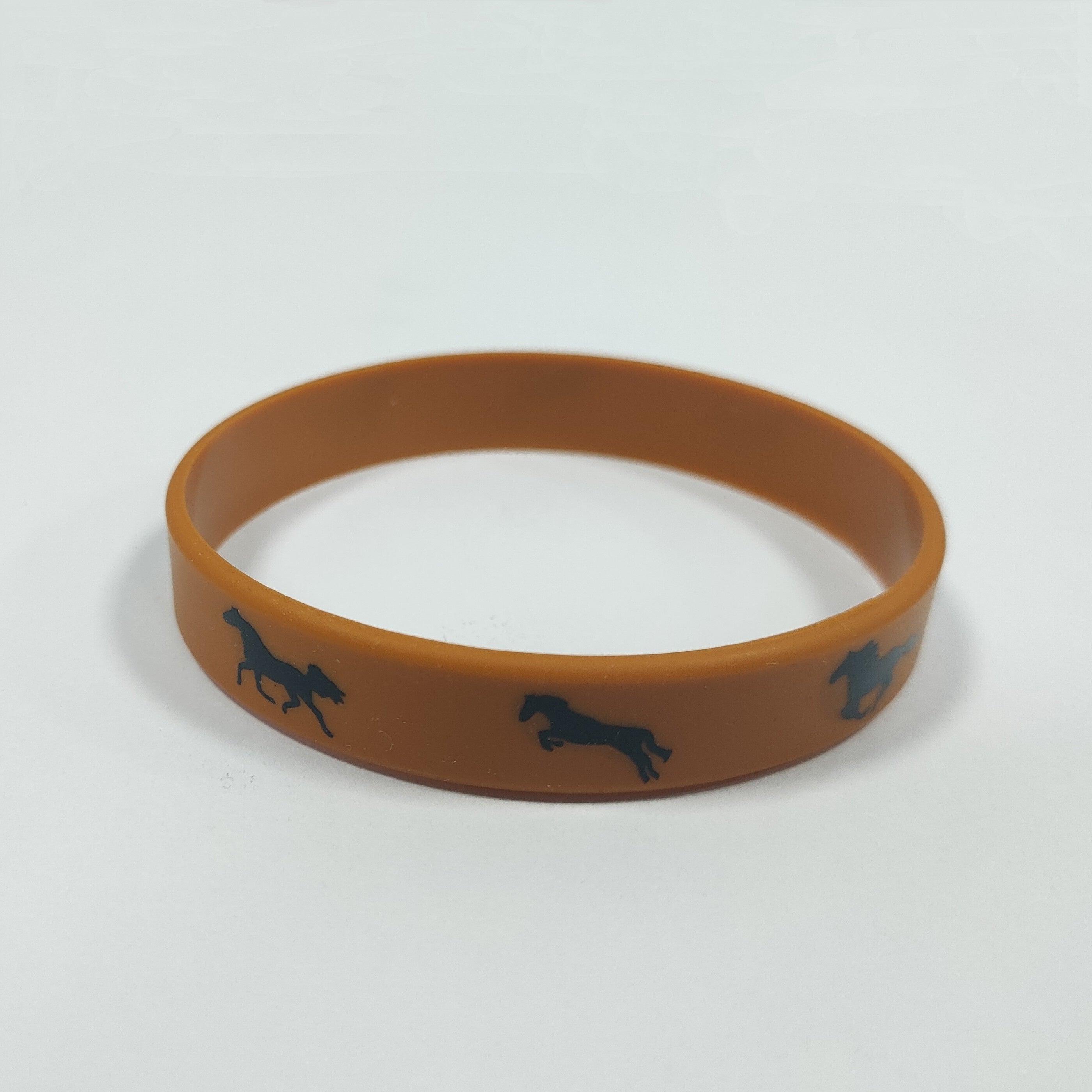 4pcs Solid Color Silicone Horse Bracelets For Party