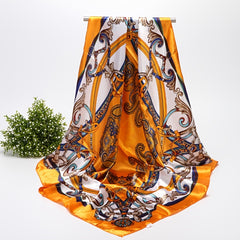 Satin Silk Large Square Scarf