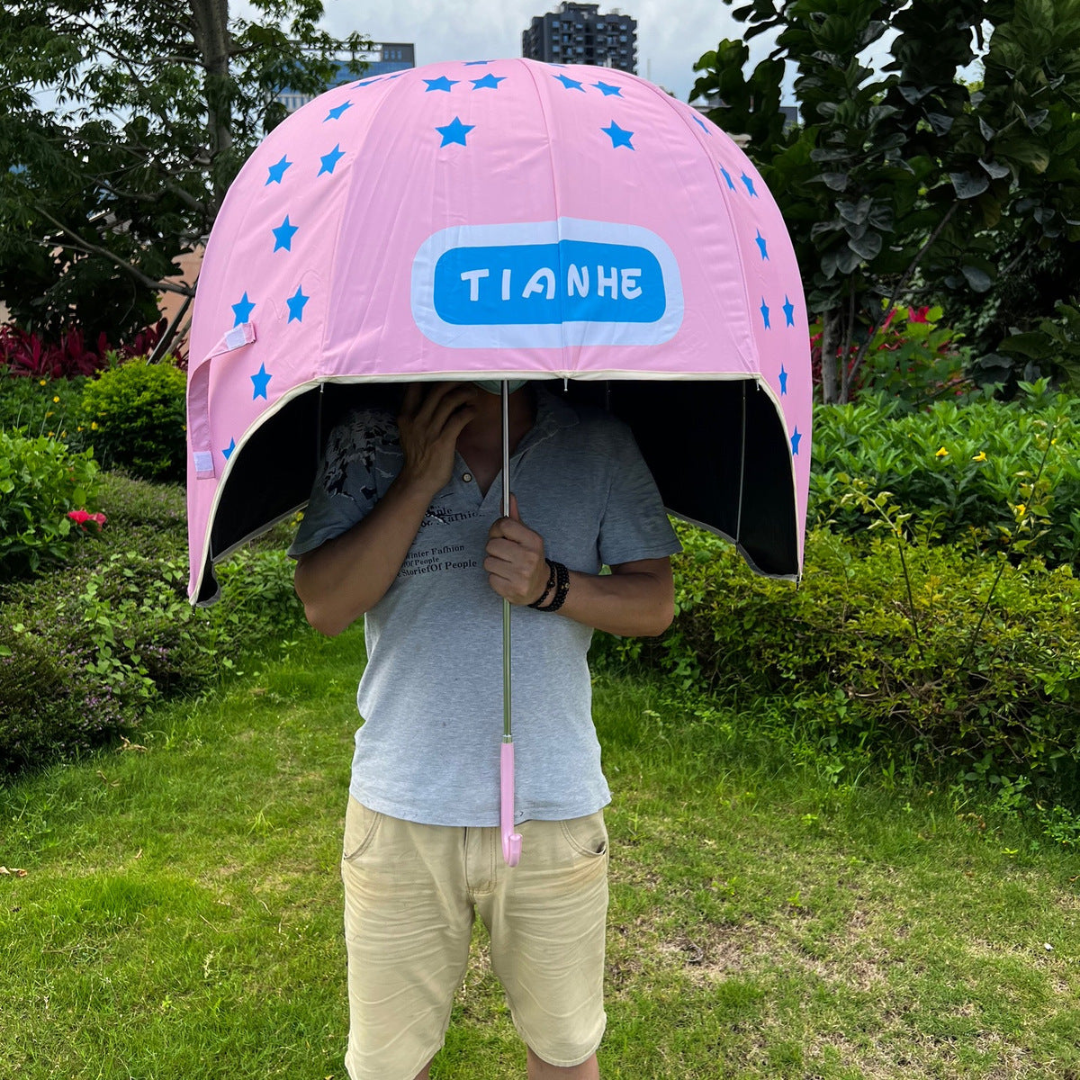 Mushroom Shape Umbrella Windproof Waterproof for Outdoor Activities Children
