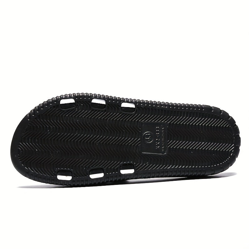 Men's Casual Non Slip Slides with Open Toe for Indoor Outdoor Beach