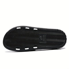Men's Casual Non Slip Slides with Open Toe for Indoor Outdoor Beach