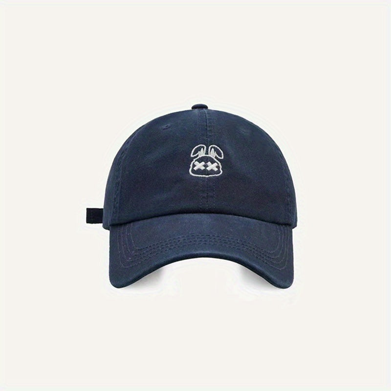 Rabbit Embroidery Baseball Cap Bunny Dad Hat Lightweight Adjustable Golf Sun Hat